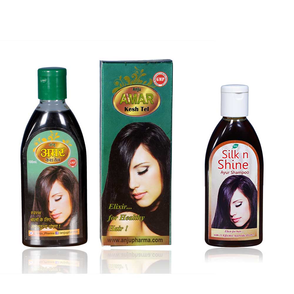 Amar Hair Oil + Anju Silk n Shine Shampoo – Anju Ayurveda